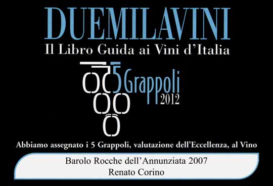 Guida Duemilavini per Barolo Rocche 2007